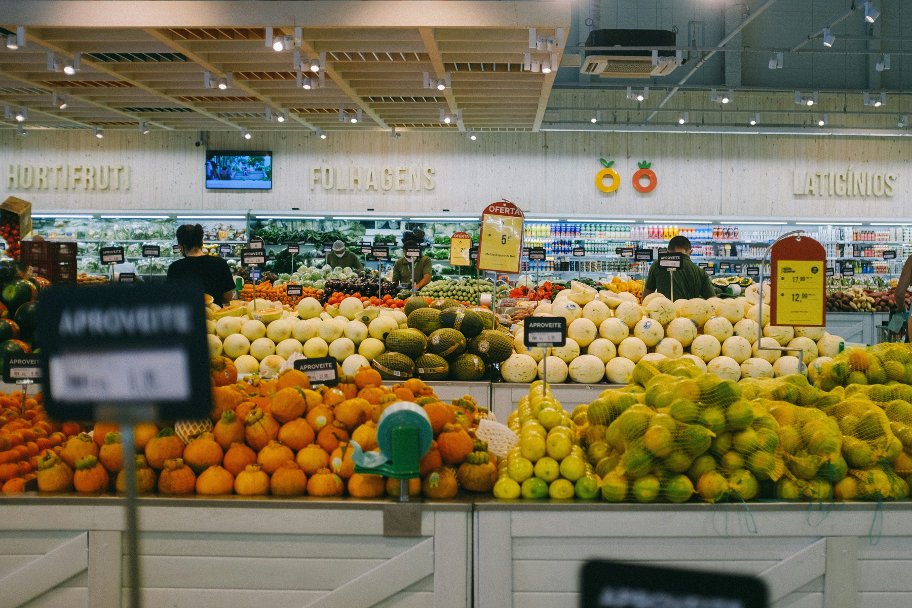 Frisches Obst beim Einkauf
